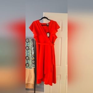 DKNY Women's Faux Wrap Dress